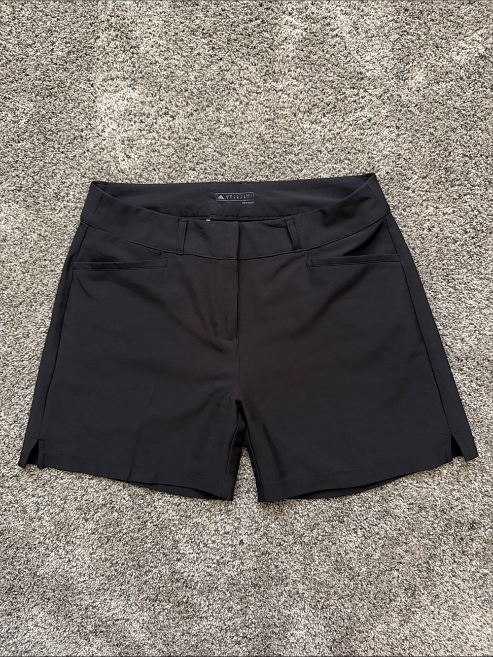 adidas Women's Black Stretch Pull-On Bermuda Shorts